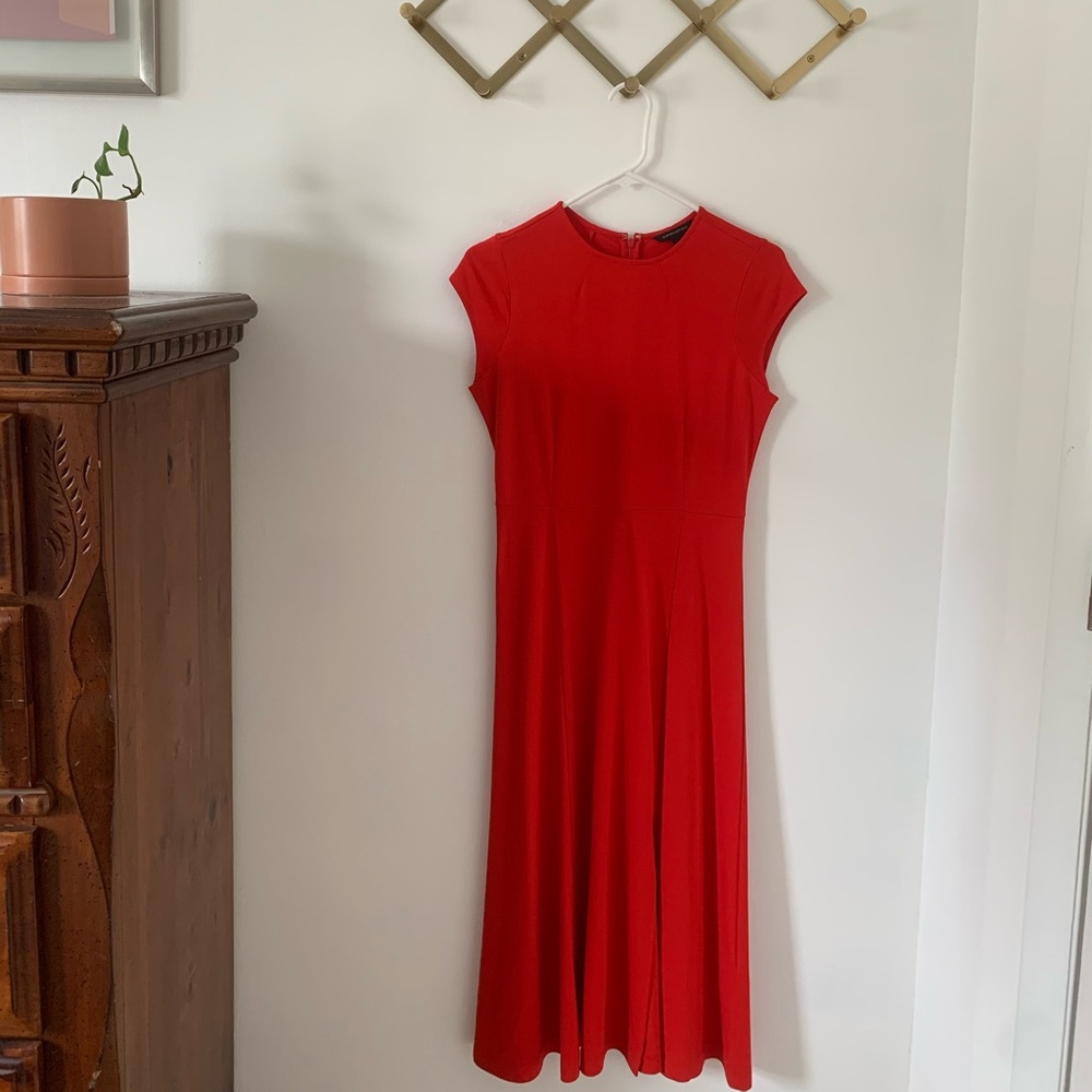 Red Banana Republic midi dress. Never worn.
